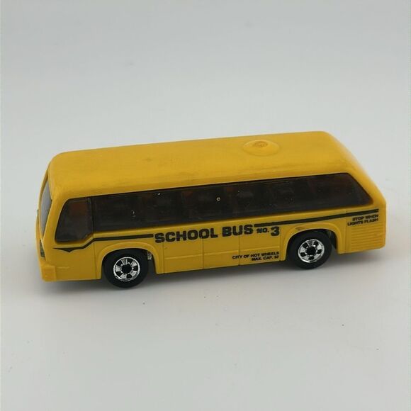 Hot Wheels 1981 School Bus Mattel No.3 Made In Malaysia - Picture 3 of 4